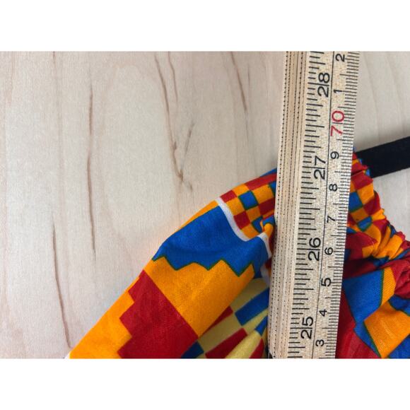 Colorful Geometric Print Off Shoulder Top Women’s 1X Festival Boho - Picture 9 of 9